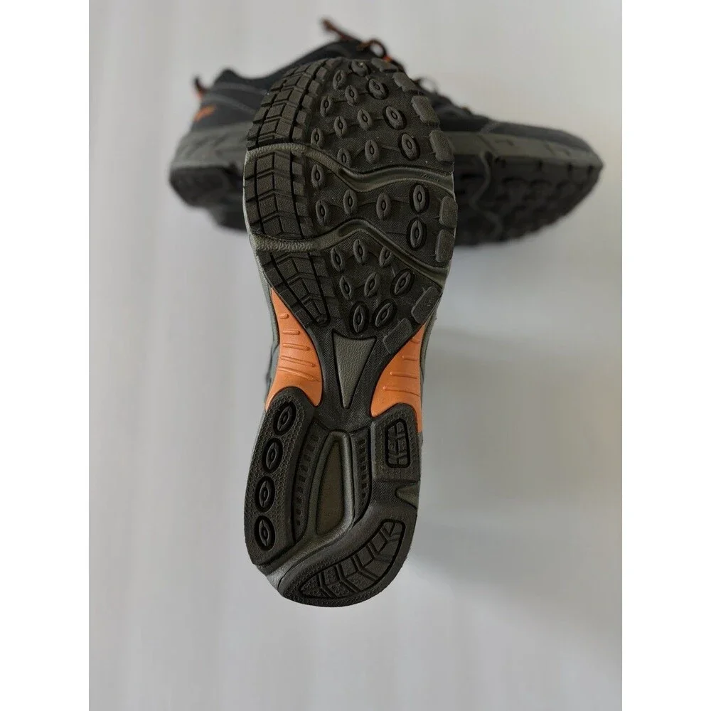 Denali Men's Black Orange Trail Hiking Shoes Low Top Comfort Sneakers Outdoor